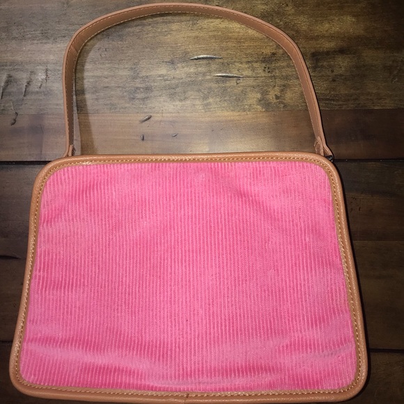 Pink Corduroy Purse - Picture 2 of 3